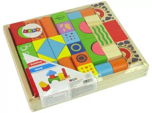 Puzzle Zestaw Drewnianych Klocków Zamek Kształty 10350 Leantoys - Klocki - miniaturka - grafika 1