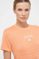 Koszulki sportowe damskie - The North Face t-shirt sportowy Mountain Athletics kolor pomarańczowy - miniaturka - grafika 1