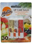 Szminki - Malibu, Lip Care Balm, Zestaw pomadek UVA-UVB  SPF30, 3 szt. - miniaturka - grafika 1