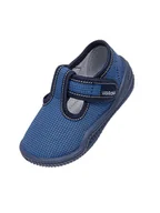 Kapcie damskie - Dziewczęce kapcie z morskim nadrukiem różowe Befado - miniaturka - grafika 1