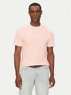 Koszulki męskie - Guess Jeans T-Shirt M4YI52 K8HM0 Różowy Regular Fit - miniaturka - grafika 1