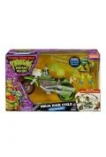 Figurki dla dzieci - wojownicze żółwie ninja ninja kick cycle with leonardo - miniaturka - grafika 1
