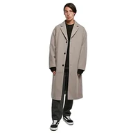 Płaszcze męskie - Urban Classics Długi płaszcz męski, Wilczy szary, 5XL - miniaturka - grafika 1