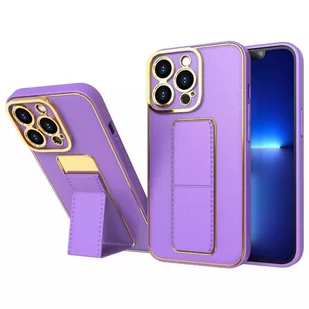 New Kickstand Case etui do iPhone 13 Pro Max z podstawką fioletowy - Etui i futerały do telefonów - miniaturka - grafika 1