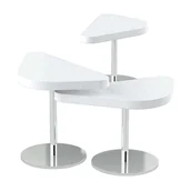 Meble kosmetyczne - OVO Stolik niski fryzjerski Rodzaj płyty: Płyta Laminowana - miniaturka - grafika 1