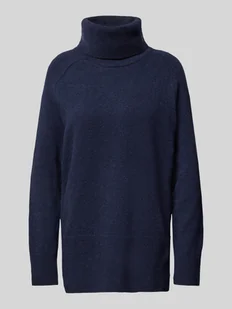 Sweter wełniany z golfem model ‘HERRINGBONE’ - Swetry damskie - miniaturka - grafika 1
