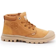 Trampki damskie - Buty Palladium Pampa Lo Cuff Lea W 95561-717-M brązowe - miniaturka - grafika 1