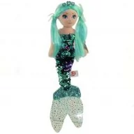 Lalki dla dziewczynek - Ty Mermaids Waverly turkusowa syrenka 27cm - miniaturka - grafika 1