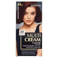 Farby do włosów i szampony koloryzujące - Joanna Multi Cream 3D 44,5 rudy Brąz - miniaturka - grafika 1