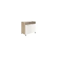 Szafki kuchenne - Szafka Dolna Stojąca 1 Szuflada 2 Drzwi 80 cm ECO-6D Econo Fadome Dąb Sonoma, Basic, h 10cm - miniaturka - grafika 1