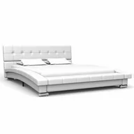 Łóżka - vidaXL Rama łóżka, biała, sztuczna skóra, 200 x 120 cm - miniaturka - grafika 1