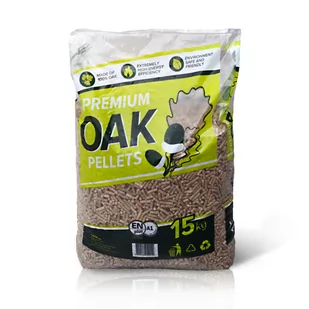 Pellet drzewny dębowy OAK - Materiały opałowe - miniaturka - grafika 1