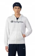 Bluzy męskie - CHAMPION BLUZA MĘSKA Z KAPTUREM HOODED BIAŁA r.M - miniaturka - grafika 1