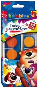St. Majewski Bambino farby akwarelowe 12 kolorów - Przybory szkolne - miniaturka - grafika 1