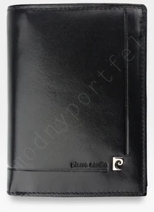 Pierre Cardin, Portfel skórzany męski, YS507.1 330, czarny, ochrona RFID - Portfele - miniaturka - grafika 1