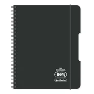 Notesy i bloczki - Brulion na spirali B5 80k kratka ECOPP Ocean Czarny - miniaturka - grafika 1