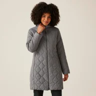 Kurtki damskie - Regatta Damska Kurtka Parka Ocieplana Fritha Iii Szary, Rozmiar: 38 - miniaturka - grafika 1