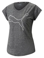 Koszulki sportowe damskie - Puma Koszulka funkcyjna w kolorze szarym - miniaturka - grafika 1