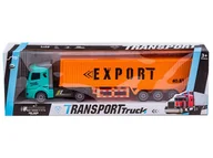 Samochody i pojazdy dla dzieci - DUŻY TIR Z PRZYCZEPĄ CIĘŻARÓWKA, - miniaturka - grafika 1