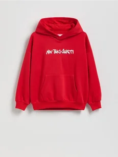 Reserved - Świąteczna bluza z kapturem - czerwony - Bluzy dla chłopców - miniaturka - grafika 1