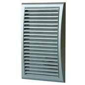 Kratki wentylacyjne - Kratka 140 x 300 mm z siatką srebrna - miniaturka - grafika 1