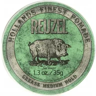 Pomada do włosów - Reuzel Hollands Finest Pomade średnio utrwalająca pomada na bazie wosków i olejków Green 35g - miniaturka - grafika 1