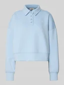 Swetry damskie - Sweter krótki z dodatkiem wiskozy - miniaturka - grafika 1