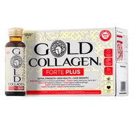 Suplementy diety - Gold Collagen Forte Plus 10 x 50 ml Zaawansowany suplement diety wspierający włosy, skórę i paznokcie - miniaturka - grafika 1