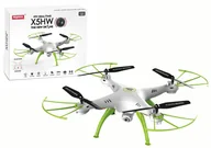 Akcesoria i części modelarskie - Syma Zdalnie Sterowany Dron X5HW Biało-Zielony - miniaturka - grafika 1