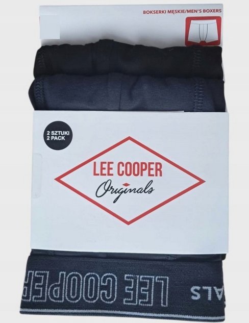 Bokserki męskie LEE COOPER 2 szt. rozmiar XL czarne/granat