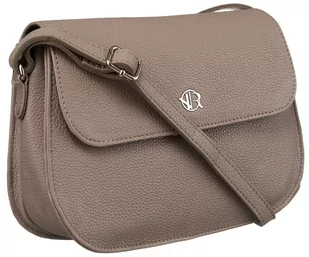 Torebka damska ze skóry naturalnej torebka na ramię listonoszka crossbody Rovicky, ciemny beżowy - Torebki damskie - miniaturka - grafika 1
