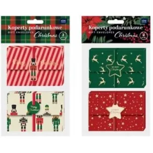 Interdruk Koperty podarunkowe Christmas 2szt - Koperty - miniaturka - grafika 1