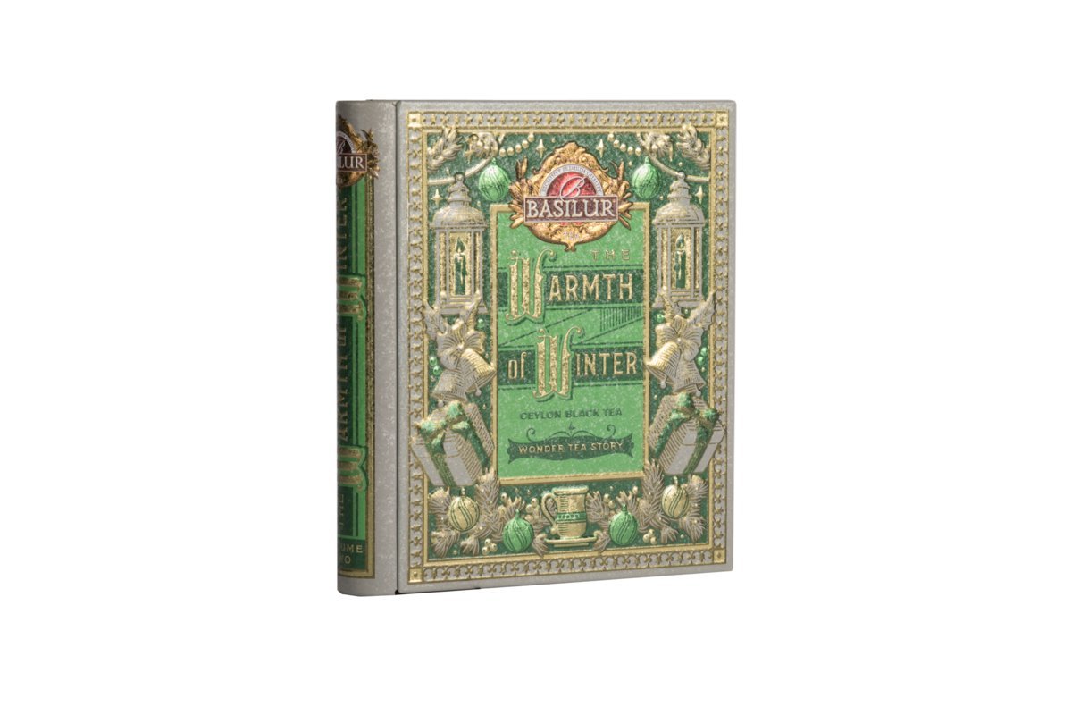 Basilur WARMTH OF WINTER TEA STORY VOL. III herbata czarna JABŁKO MARCEPAN liściasta w puszce - 40 g