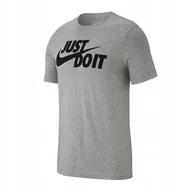 Koszulki męskie - Koszulka Męska T- shirt szary Nike Sportswear "Just Do It" DX1989-063 r. M - miniaturka - grafika 1