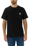 Koszulki sportowe męskie - Koszulka męska T-shirt Carhartt Force Flex Midweight Pocket S/S N04 czarny - miniaturka - grafika 1