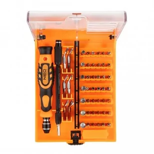 NEO-TOOLS Końcówki wkrętakowe precyzyjne z uchwytem 53 szt. TOP-06-111 - Śrubokręty - miniaturka - grafika 1