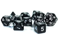 Gry planszowe - Kostki RPG Czarny Zestaw 10 Kości Kostek K24 K30 - miniaturka - grafika 1