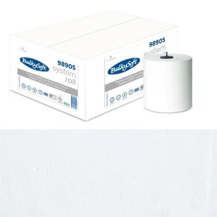 Ręcznik papierowy długi do systemu autocut 200m biały 2 warstwy w roli Bulkysoft Premium 6 rolek - Ręczniki papierowe - miniaturka - grafika 1
