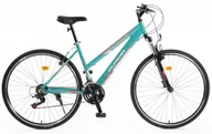 Rowery - ROWER GÓRSKI SZOSOWY DAMSKI SHIMANO amortyzacja RAMA 18 KOŁA 28" - miniaturka - grafika 1