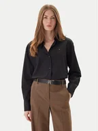 Koszule damskie - Tommy Hilfiger Koszula WW0WW45612 Czarny Relaxed Fit - miniaturka - grafika 1