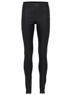 Spodnie damskie - SELECTED FEMME Damskie spodnie skórzane rozciągliwe baranek, czarny, 36 - miniaturka - grafika 1