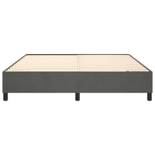 Lumarko Łóżko kontynentalne, ciemnoszare, obite aksamitem, 160x200 cm - Łóżka - miniaturka - grafika 6