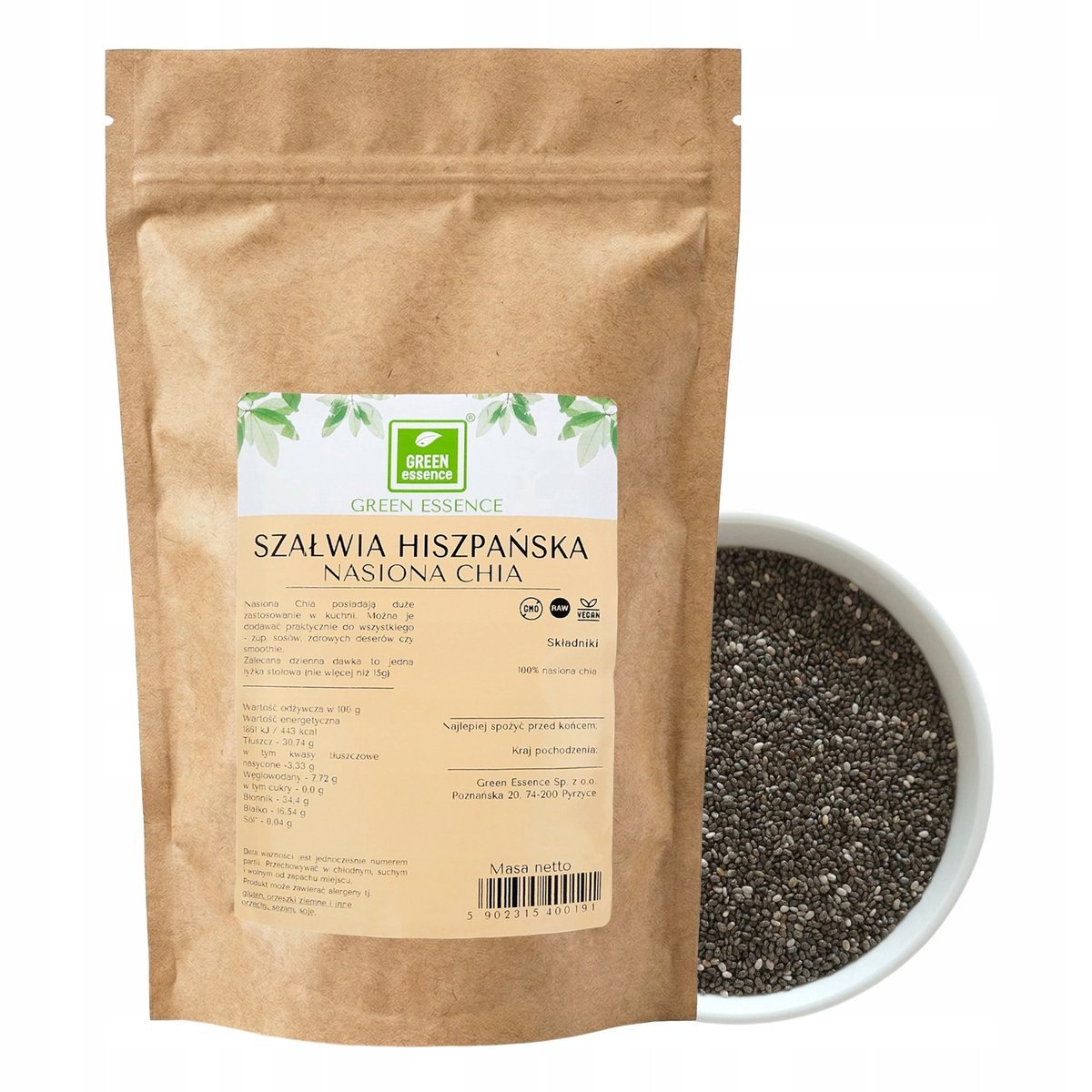 Szałwia Hiszpańska - Nasiona Chia - 1 kg