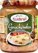 Szybkie dania obiadowe - Szubryt Grochówka Wojskowa Z Żeberkiem Wieprzowym 480G - miniaturka - grafika 1