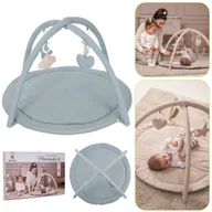 Maty edukacyjne - MATA EDUKACYJNA INTERAKTYWNA PLAC ZABAW DLA NIEMOWLĄT LORELLI MOMENTS NIEBIESKA - miniaturka - grafika 1