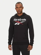 Bluzy męskie - Reebok Bluza Identhlty Big Logo 100221781 Czarny Regular Fit - miniaturka - grafika 1