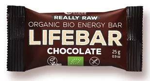 LIFEFOOD BATON CZEKOLADOWY RAW BEZGLUTENOWY BIO 25 g - LIFEFOOD - Batoniki - miniaturka - grafika 1