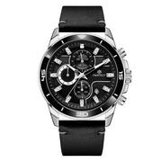 Zegarki męskie - Czarny zegarek męski na pasku duży solidny Perfect CH02L - miniaturka - grafika 1