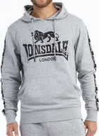 Bluzy męskie - Bluza LONSDALE SCOUSBURGH szara kaptur-XL - miniaturka - grafika 1