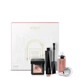 Palety i zestawy do makijażu - KIKO Milano Holiday Première Total Look Makeup Gift Set zestaw metaliczny cień do powiek 200 3g + tusz do rzęs 11ml + nawilżający błyszczyk do ust 20 6.5ml - miniaturka - grafika 1